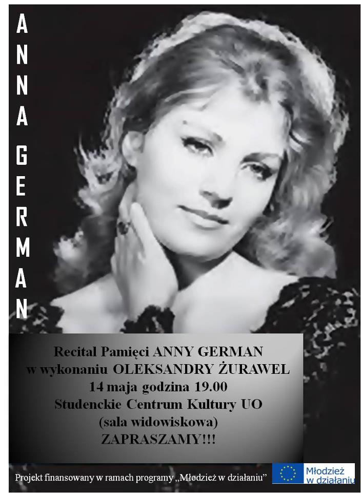 Zmiana terminu Recitalu Pamięci Anny German