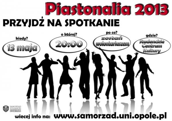 Zostań wolontariuszem na Piastonaliach 2013