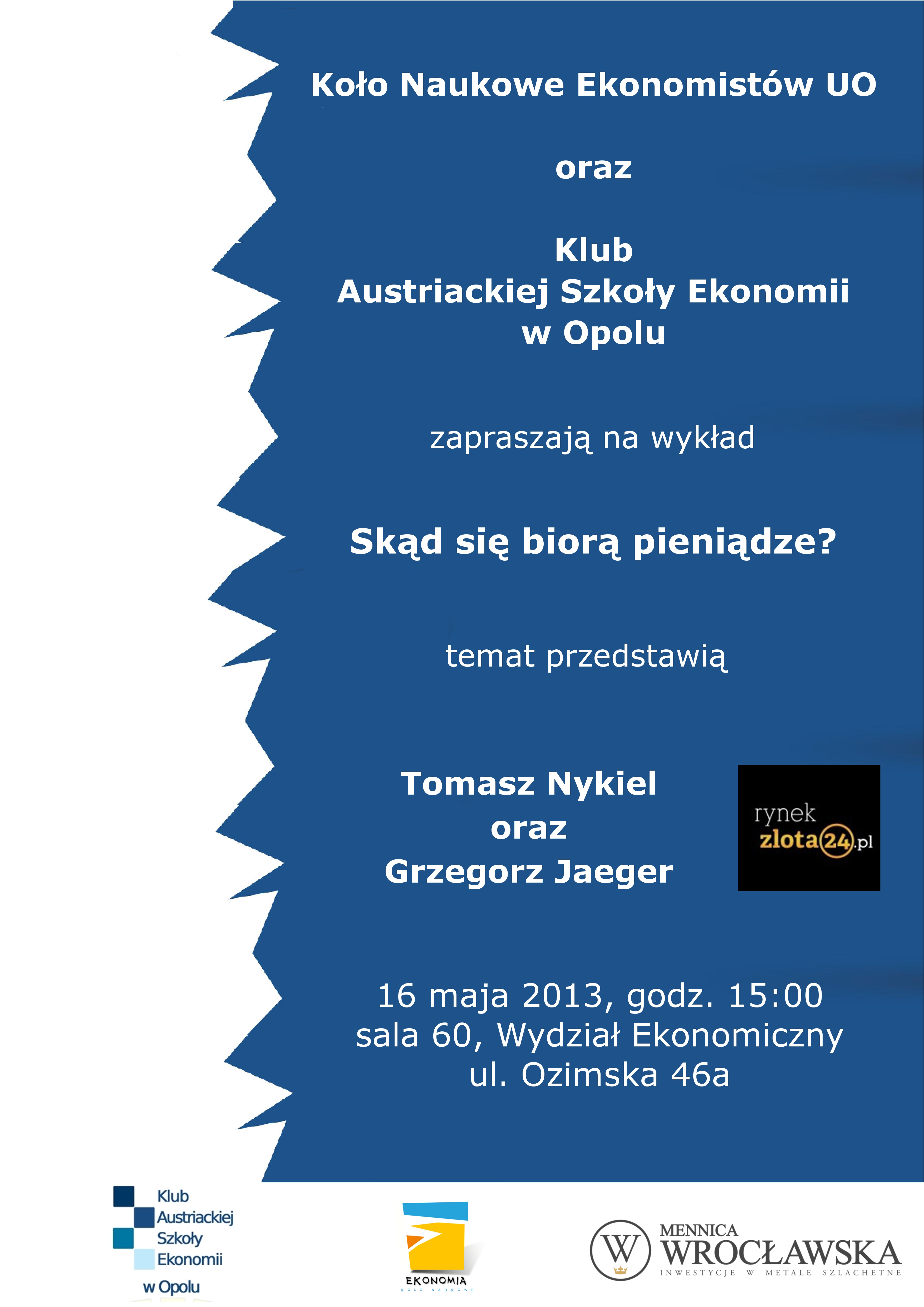 Skąd się biorą…. pieniądze?