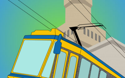 „Na przedniej platformie tramwaju!”