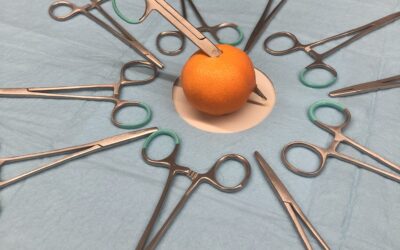 Chirurgiczna preparacja mandarynki